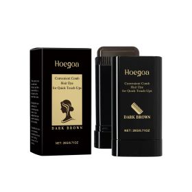 Hoegoa Hair Hair Hair Color Temporary Hair Hair Stick Is A Naturally Gentle And Non-irritating Pigmentation Hairdresser (Option: Black brown-2pcs)