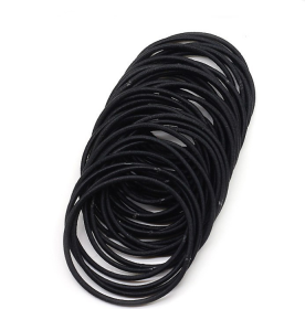 100Pcs Black Elastic Hair Bands Ponytail Holder Head Rope Ties Hats Hair Styling Kids Girl Accessories Scrunchie (Option: 30pcs)