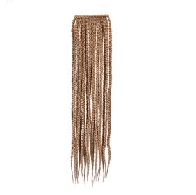 3S THREE STRAND Crochet Hair  Extensions Soft Synthetic Braiding Hair (Color: Yellow)