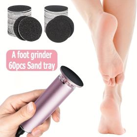 Electric Foot Protection Machine, 60 Pieces Of Sandpaper, Adjustable Speed To Change Sandpaper, Foot Care For Men, Women And Barefoot Walkers, Re (Option: A machine for grinding feet)